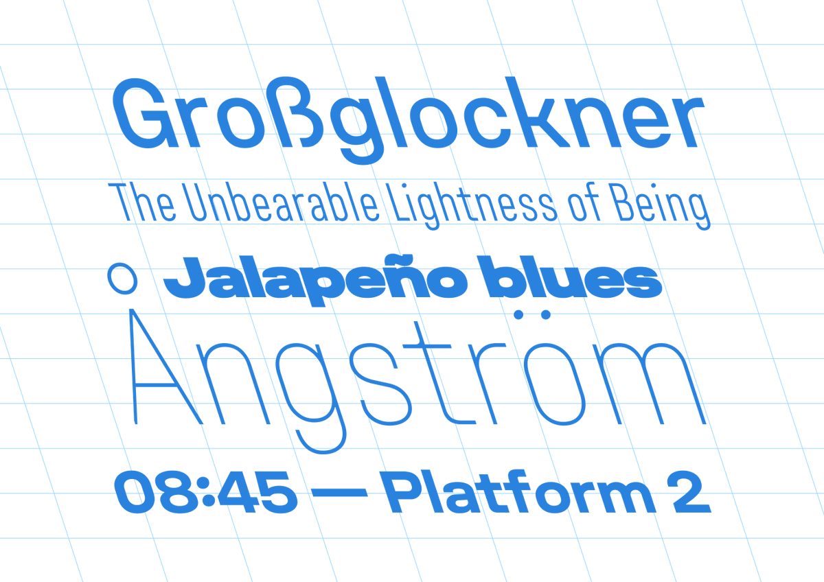 TweetsByTBI's tweet photo. Portugal-based @yeptype’s Unifora is a uniwidth sans serif with 135 styles where every weight is built on the same column width. https://t.co/hpsXz4coQt