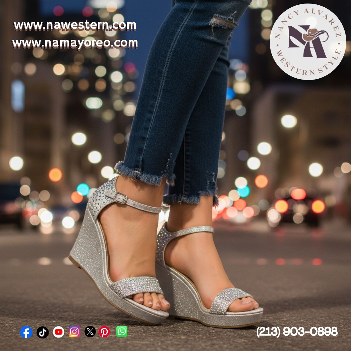 NAWestern's tweet photo. 📷 Distribuimos dentro de Estados Unidos (excepto Alaska, Hawái y Puerto Rico).
#ZapatosDeFiesta #ModaFemenina #TaconesElegantes #WholesaleShoes #BoutiqueStyle #CalzadoFemenino #NAmayoreo #NAWesternStyle #NancyAlvarezCollections #namayoreocom https://t.co/VTwYULwl6Z