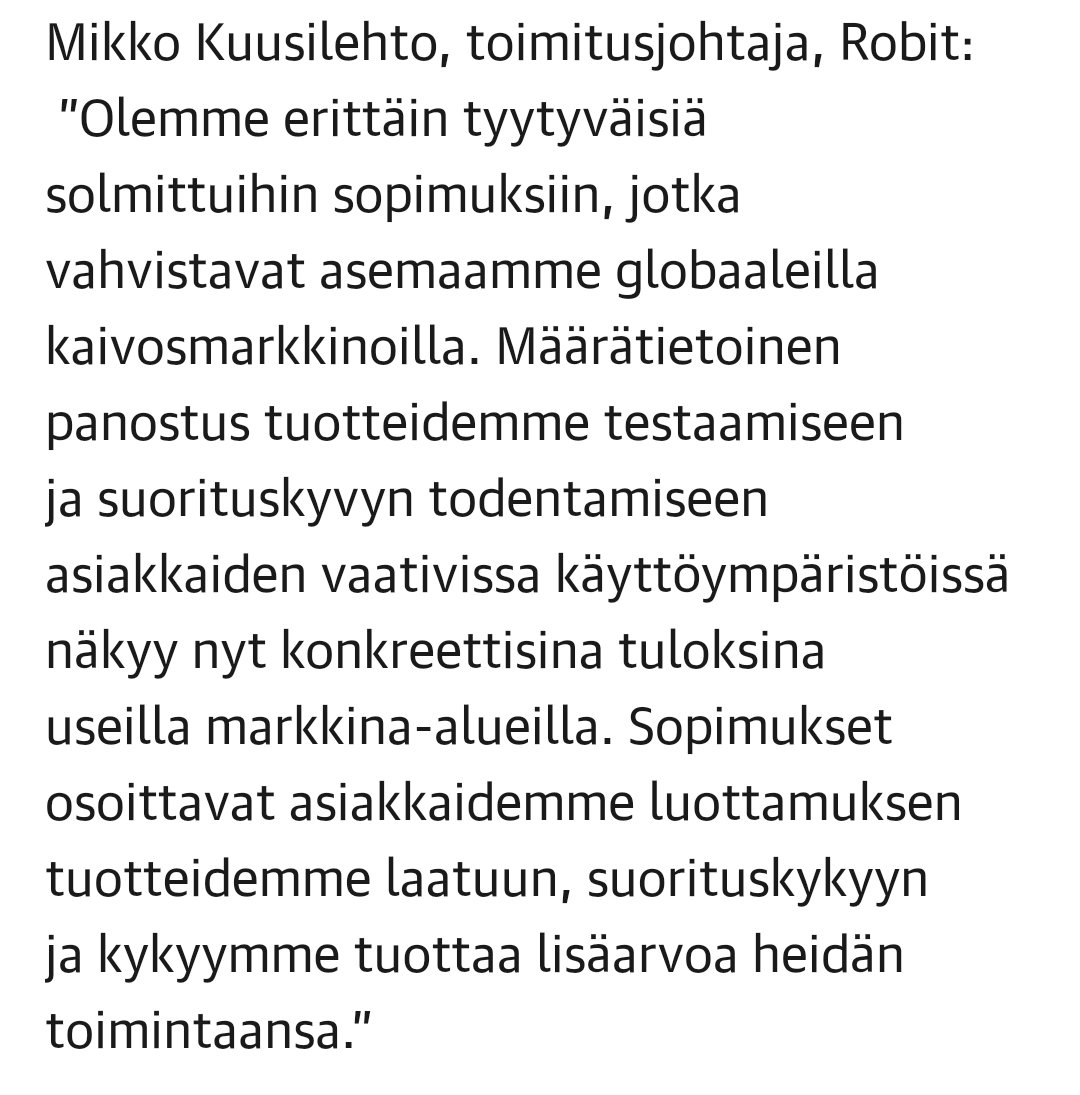 AcumenFutures's tweet photo. Robitille hiljalleen kaivattua valoa tunneliin. 

Niin pitkä systemaattinen omistaja-arvon polttoperiodi taustalla, että näitä uutisia mielellään näkee. (Hyvän Q1:sen lisäksi) https://t.co/M8YqMysEXL