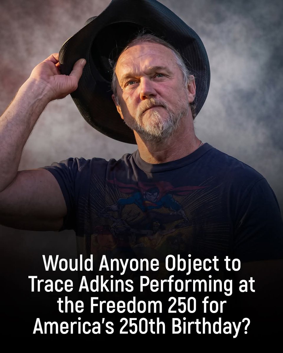 Sassafrass_84's tweet photo. Hell no, I won't object. I hope he does. Only the best of the best to perform at Freedom 250.  

What do y'all think? https://t.co/nRHwYwhwu5