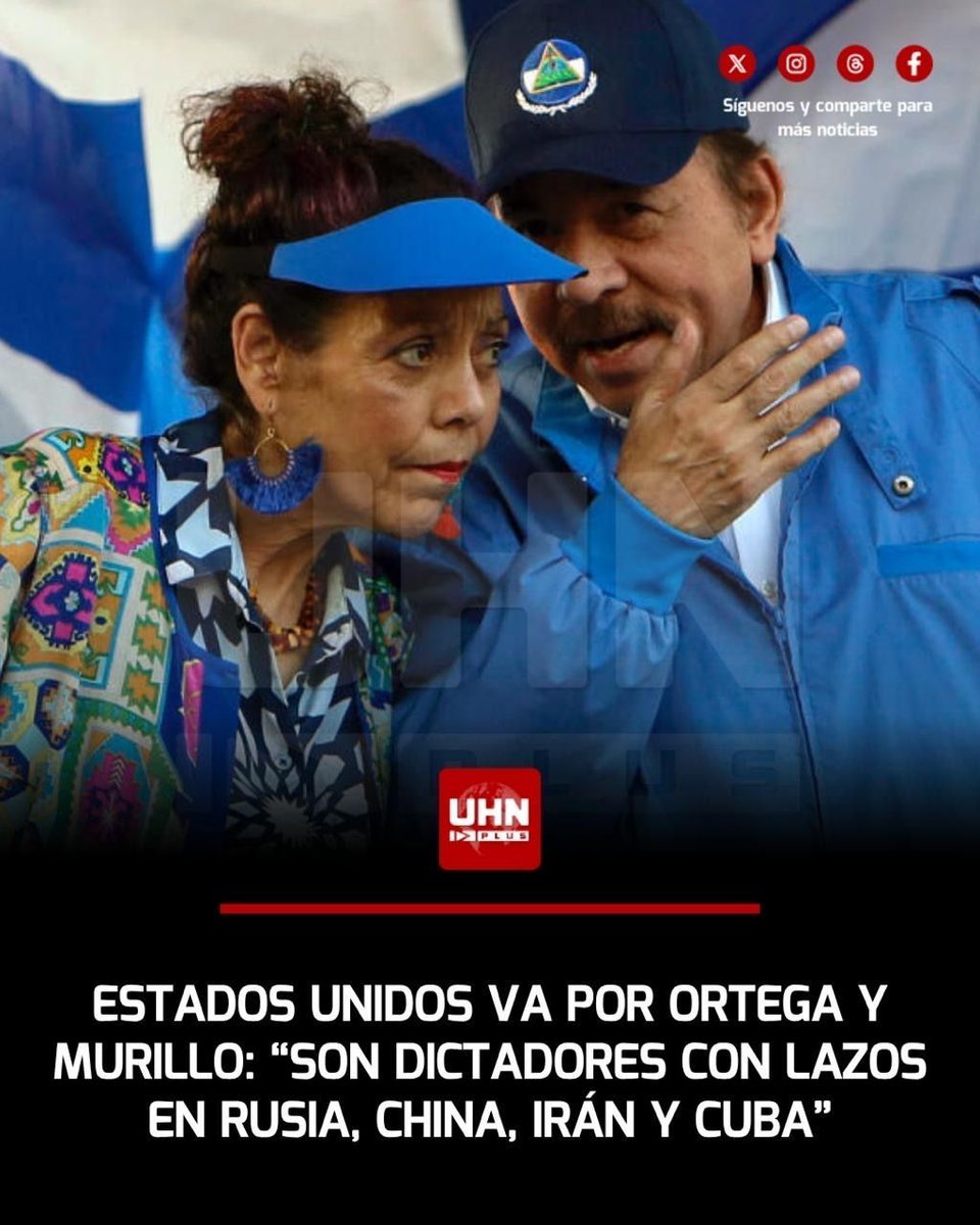 UHN_Plus's tweet photo. 🇺🇸🇳🇮‼️| Quintana-Lovett, subsecretaria de la Oficina de Asuntos del Hemisferio Occidental, aseguró que Estados Unidos irá por Daniel Ortega y Rosario Murillo: “Ellos siguen estrechando lazos con Rusia, Cuba, Irán y China. Vamos a poner fin a las violaciones de derechos humanos de esta dictadura, donde los opositores son silenciados. Tomaremos soluciones audaces”. Se espera que en las próximas horas, haya sanciones y presión diplomática contra Ortega y Murillo.