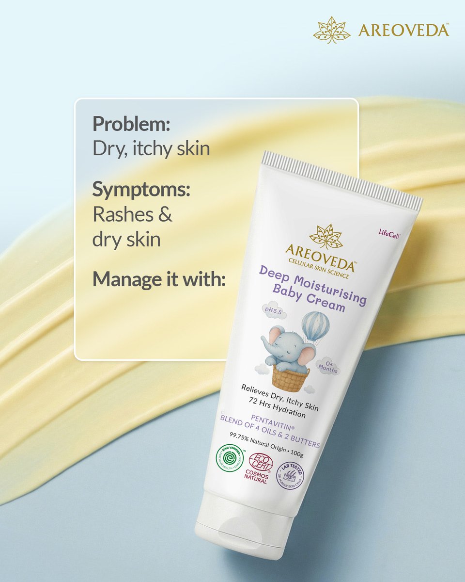 AreoVeda's tweet photo. Parenthood has no manual, but your baby’s skincare just got simpler. From dry patches to diaper rash, AreoVeda has gentle solutions for every "uh-oh" moment.

Give your baby the best.
Shop now: https://t.co/4229j06jWB 🛒 https://t.co/KzHWAFRAcH
