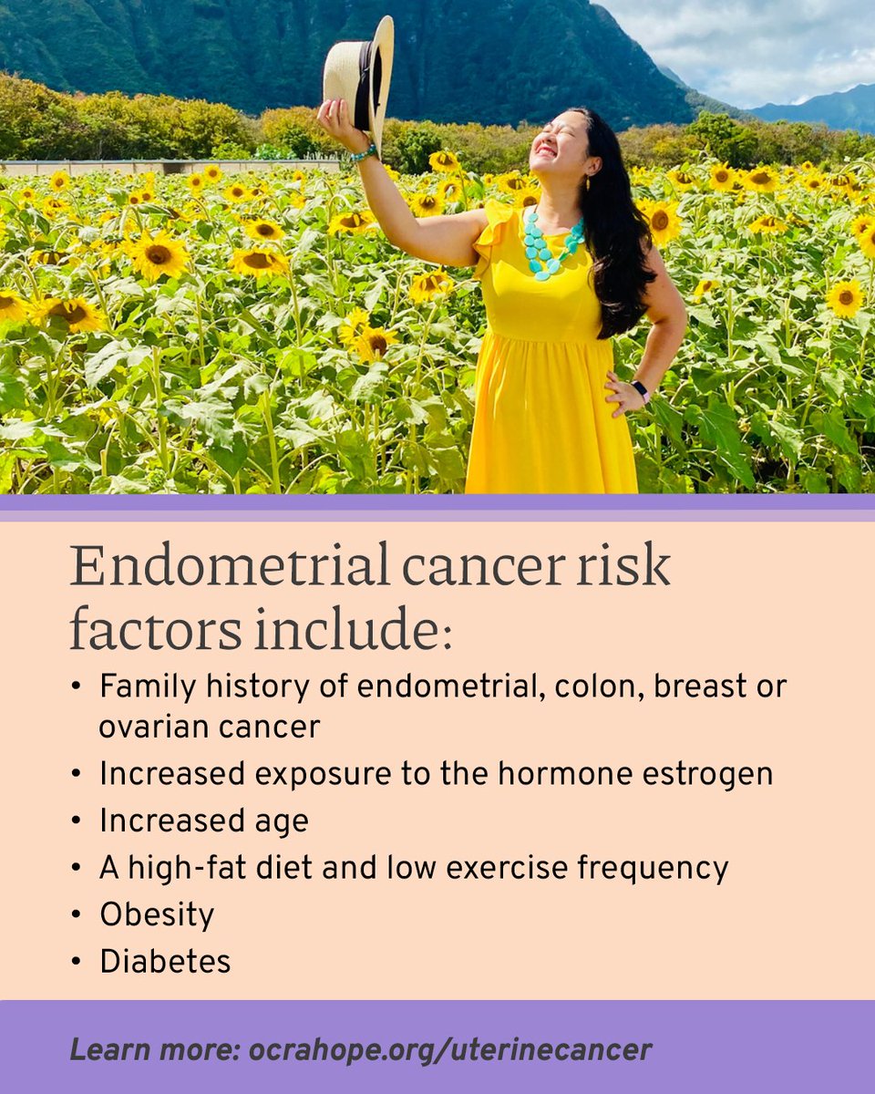 ocrahope's tweet photo. We’re calling on our community this #UterineCancerAwarenessMonth. Help empower others with information about endometrial cancer risk factors &amp; more: https://t.co/F82nYXd6lh
#GynCSM #EndometrialCancer https://t.co/C8v6lPZkbl