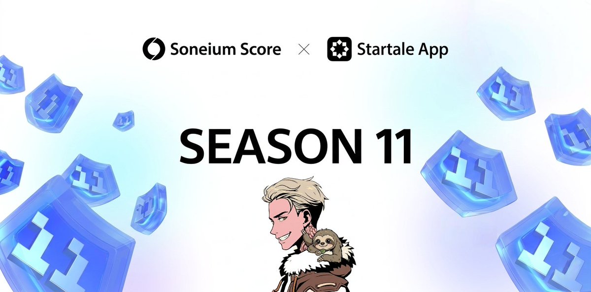 sanjayzyx's tweet photo. @soneium Score Season 11 Live 💿

> Dice Or Die 
> Pocket Knights 
> Awakening Of Guardians 
> Card Wars 

This Season also on Completely @StartaleApp 
You will need minimum of 80+ Score to be eligible for season 11 SBT badge 

> Die Or Die 
Quest: Maintain a 5-Day Check-in Streak

> Pocket Knights 
Quest: Maintain a 5-Day Check-in Streak 

> Awakening Of Guardians 
Quest: Use "X2 Gold Reward" 5 Times 

> Card Wars 
Quest: Play 3 Games 

Soneium Portal: http://portal .soneium.org/
Details: http://soneium .org/en/blog/soneium-score-season-11

This Season is Pretty Easy to complete And Achieve 100/100 Score, Complete Quest Achive Score And Maintain Your Streak For The SBT 

If you don't understand any Quest you can always Ask in soneium or Startale Discord Chat, Everyone is very helpful

Also If you have 80+ Score In Season 10 Your SBT badge  Will be available for mint Soon...

Let's Focus On Season 11 Now.