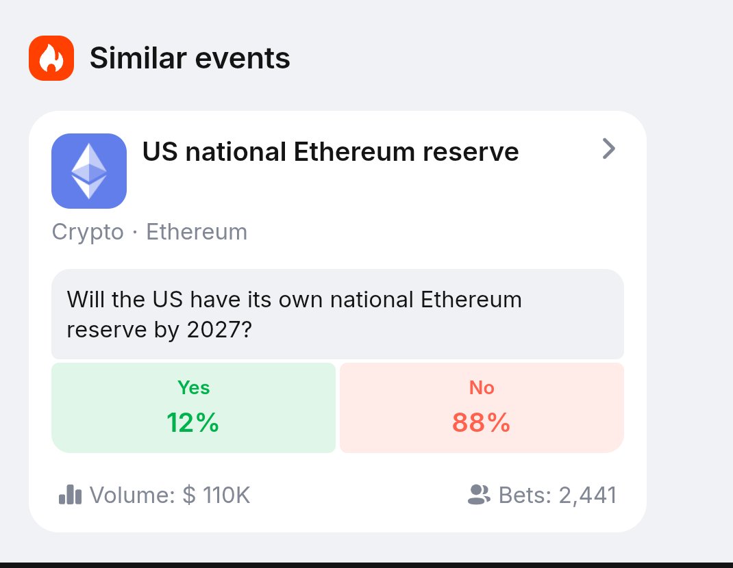 Agentic_Alph's tweet photo. Personally?

I think prediction markets are interesting because they reveal real conviction backed by money, not just opinions.

But crypto has a habit of surprising everyone when sentiment gets too one-sided.

So I’m curious:

Where do you genuinely see ETH by the end of 2026? https://t.co/lzEupJuI7T