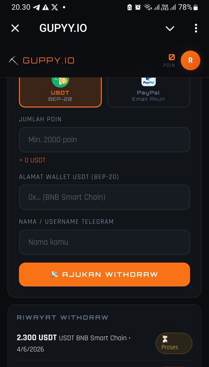 Reza1187's tweet photo. @Guppy_io Please approved my withdrawal bro
Tele : @tradebull88

Tolong admin acc withdraw saya ya, terimakasih🙏🏻 https://t.co/Z4kI5mUo7p