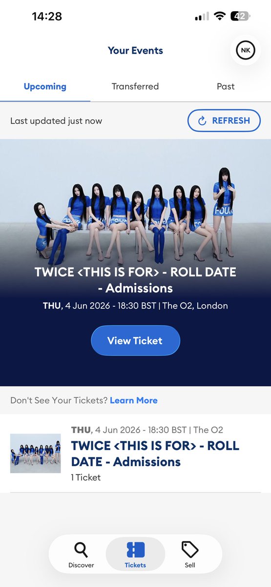 naziatheworld's tweet photo. NO FUCKING WAY I JUST FOUND A RESALE TICKET FOR £30 AND BOUGHT IT STRAIGHT AWAY FOR THE TWICE LONDON DAY TWO CONCERT 😭🙏

#TWICEinLondon #THISISFOR #트와이스 https://t.co/oZEEf7wduz