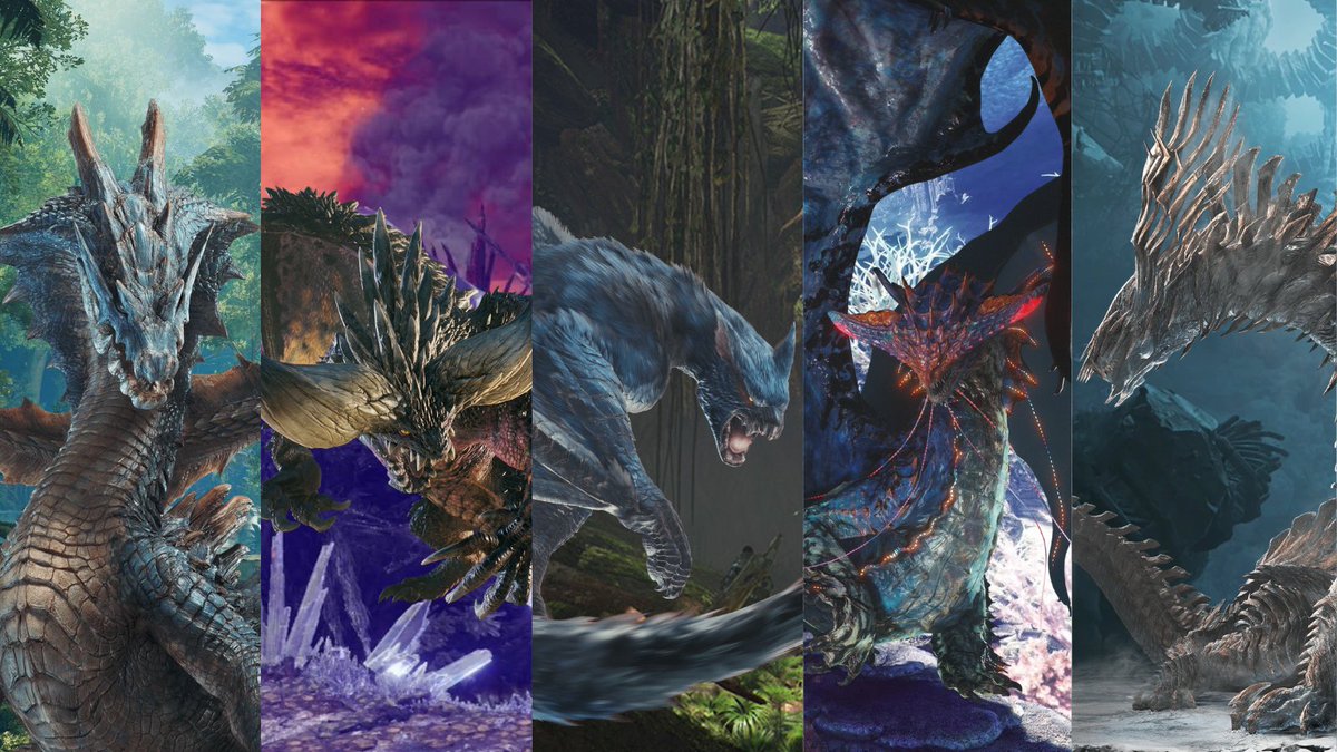 SamFrozenSquid's tweet photo. Who are y'all's favorite monsters from Monster Hunter? Here are mine. https://t.co/VhD1cCbIby