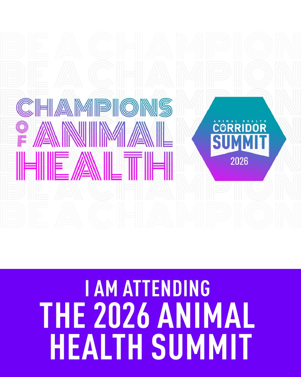 MedmarcIns's tweet photo. 🐾 2026 Animal Health Summit
📅 August 31-September 1
📍 Midland Theatre KCMO
From startups to CEOs, this is where the animal health industry shows up and champions the industry.

Register today—this is the one you don’t want to miss. 👀 https://t.co/LVN2c0FcUc  

#AHSummit26 #AHCorridor