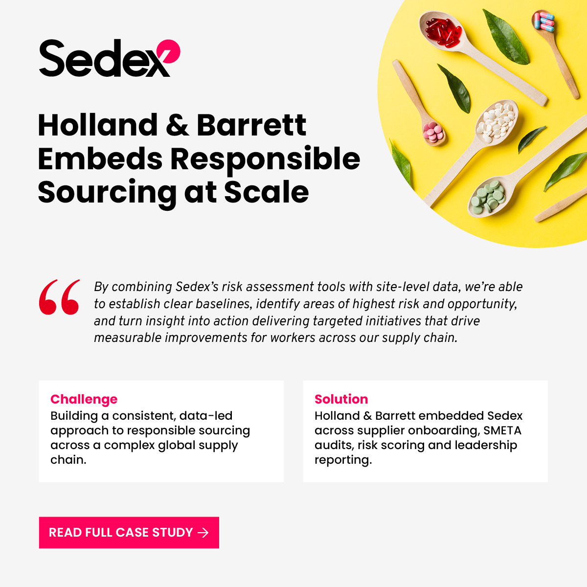 SedexCSR's tweet photo. How do you turn supply chain data into insight &amp; action?

See how Holland &amp; Barrett implemented Sedex as their central platform for data, risk management and responsible sourcing across own-label and branded supplier programmes.

Read more: https://t.co/cudGJzMiSc https://t.co/N15VLG4A4F