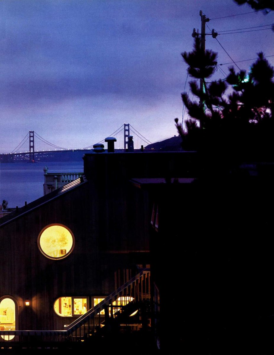 Ortgeist's tweet photo. Home on San Francisco Bay by Charles Warren Callister, California, 1981 https://t.co/YqXOhlTIS7