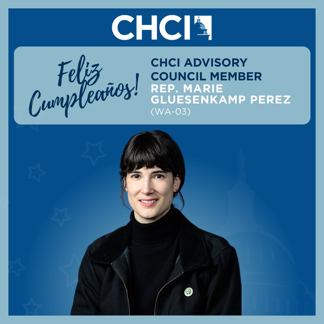 CHCI's tweet photo. Happy birthday to @RepMGP, a member of the CHCI Advisory Council whose path from running a rural auto repair and machine shop to serving in Congress reflects a strong commitment to small businesses and working families. Swipe to learn more. ➡️ https://t.co/bzWZZ1sH4C