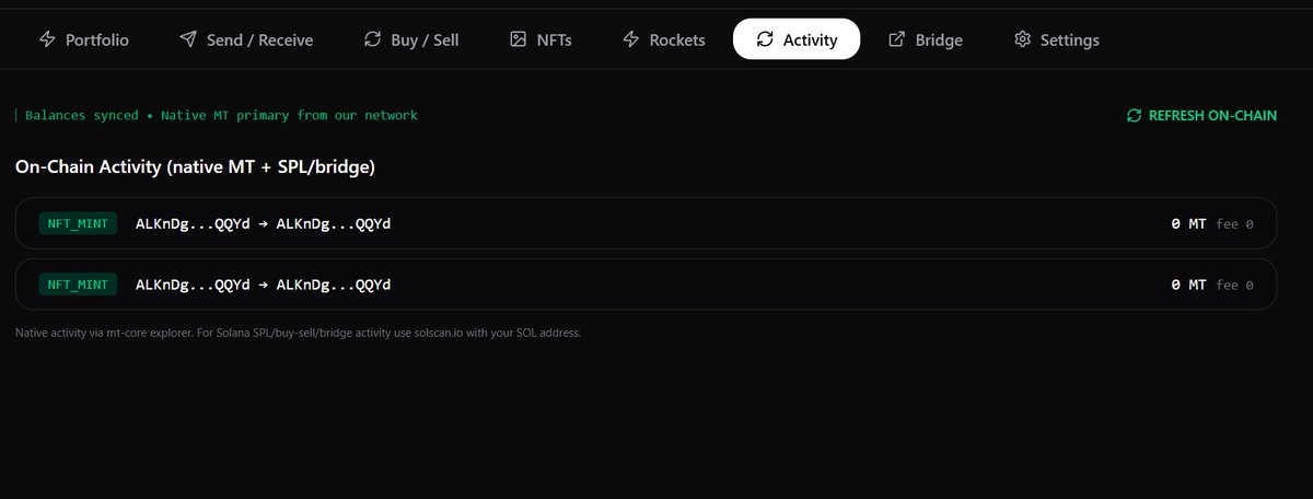 futuret3chdev's tweet photo. NFT is now enabled v1, v2 will show the image coming soon on test completions https://t.co/muW3WY1Y6B
