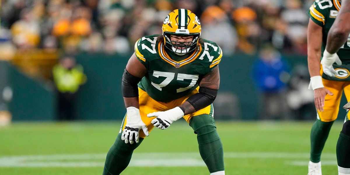 ThePackersWire's tweet photo. LaFleur, Love excited about Jordan Morgan ahead of crucial year

📸 Jeff Hanisch, Jeff Hanisch-Imagn Images https://t.co/cbcjtFpwQ9 https://t.co/gfruXwXy2R
