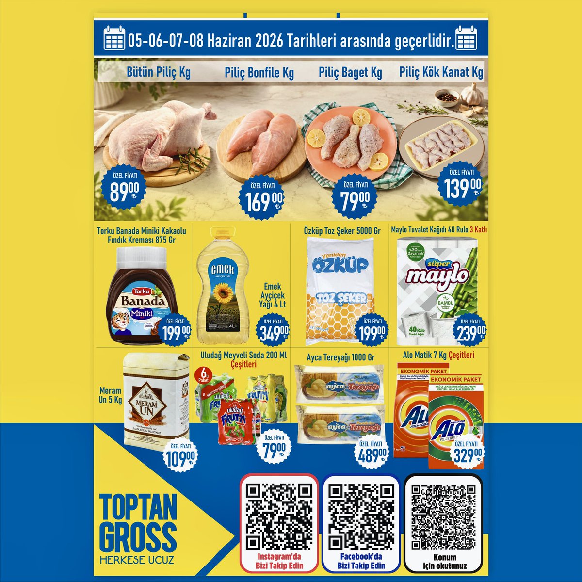 ToptanGross's tweet photo. 🛒Toptan Gross’ta Haziran Ayının İndirimleri Devam Ediyor! 🛒

➡Kampanyamız 05-06-07-08 Haziran 2026 tarihleri arasında geçerlidir. ➡ https://t.co/ExQCYyGMPH