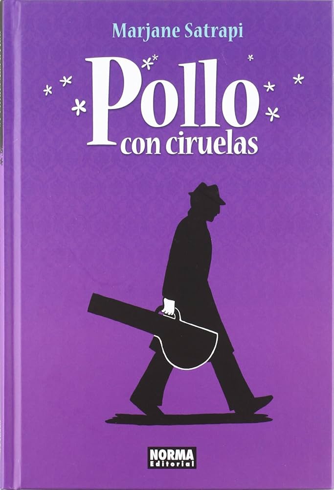 javcraz's tweet photo. Che falleció Marjane Satrapi 
Aparte de obviamente leer y ver Persepolis no puedo dejar de recomendar de las historietas mas bellas que he leído 
Pollo con ciruelas 
Una oda al luto y la melancolía https://t.co/cLFxTocWCy