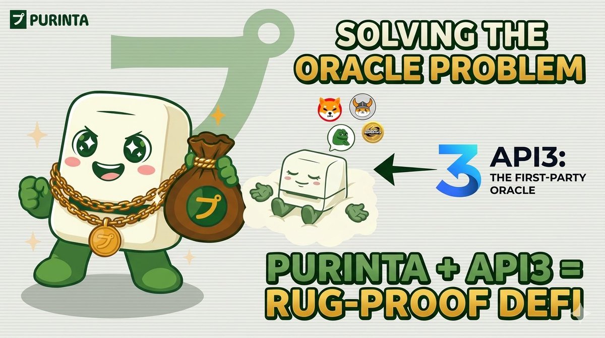 Michael001_NFts's tweet photo. Hey @Michael001_NFts , I am aware that your currently Studying to become a Smart-contract Engineer @CyfrinUpdraft  🫂 .  

If yes , then tell us a thing or two about @purintaxyz and how they  tend to take care of the ORACLE PROBLEM. 

okay  FREN , here is exactly how Purinta , has solved  this very problem 👇
Most DeFi protocols have a hidden vulnerability:
Bad price oracles.

📍If someone manipulates the price feed,
📍your collateral gets mis-valued.
📍You get liquidated unfairly.
📍The protocol breaks.

@purintaxyz uses API3 oracles.

API3 = first-party, decentralized price feeds.
No third-party relay. No single point of failure.
Direct from the source to the smart contract.

Institutional-grade infrastructure.
Built for degen assets.

Degen more with borrowed usdt , while maintaining your memcoin position, don't loose that 1000x. Stay locked  in Chads