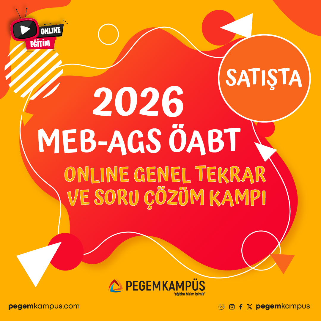 pegemkampus's tweet photo. 2026 MEB-AGS ÖABT Online Genel Tekrar ve Soru Çözüm Kampı Satışta!

İncelemek için 👉🏻 https://t.co/6MO0lDDoBi

#pegemkampüs #canlıders #onlineders #öabt #geneltekrar #soruçözümkampı https://t.co/NK15DfQ8yR