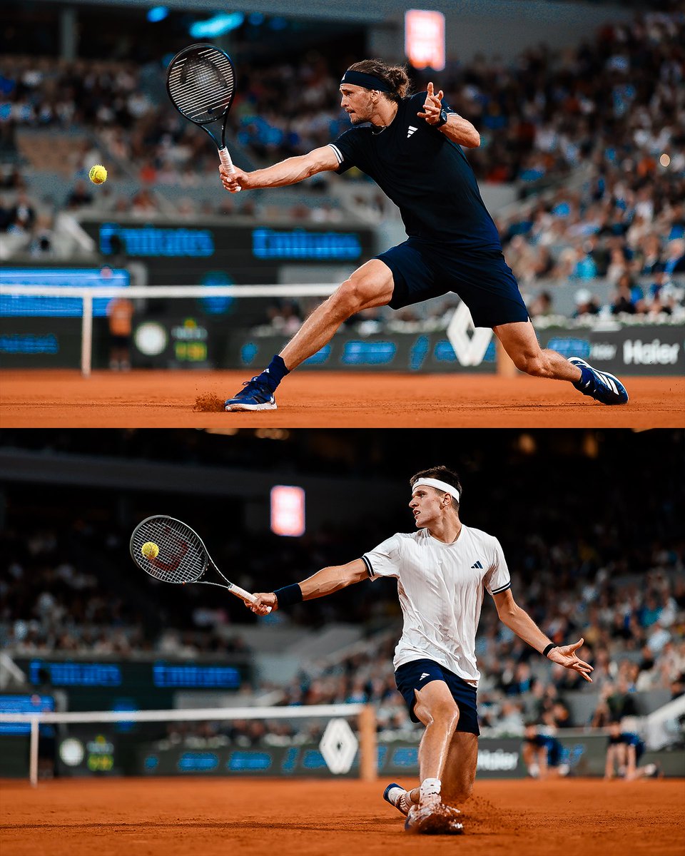 LaverCup's tweet photo. Semifinal spotlight 🔦

Laver Cup San Francisco teammates Alexander Zverev and Jakub Mensik meet for the second time on clay this year. This time, a spot in the Roland-Garros final is on the line.

#LaverCup #TennisUnrivaled https://t.co/Ztdp4dzXrJ