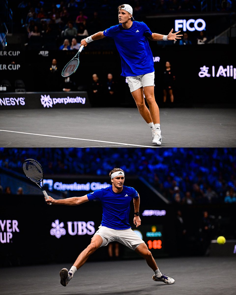 LaverCup's tweet photo. Semifinal spotlight 🔦

Laver Cup San Francisco teammates Alexander Zverev and Jakub Mensik meet for the second time on clay this year. This time, a spot in the Roland-Garros final is on the line.

#LaverCup #TennisUnrivaled https://t.co/Ztdp4dzXrJ