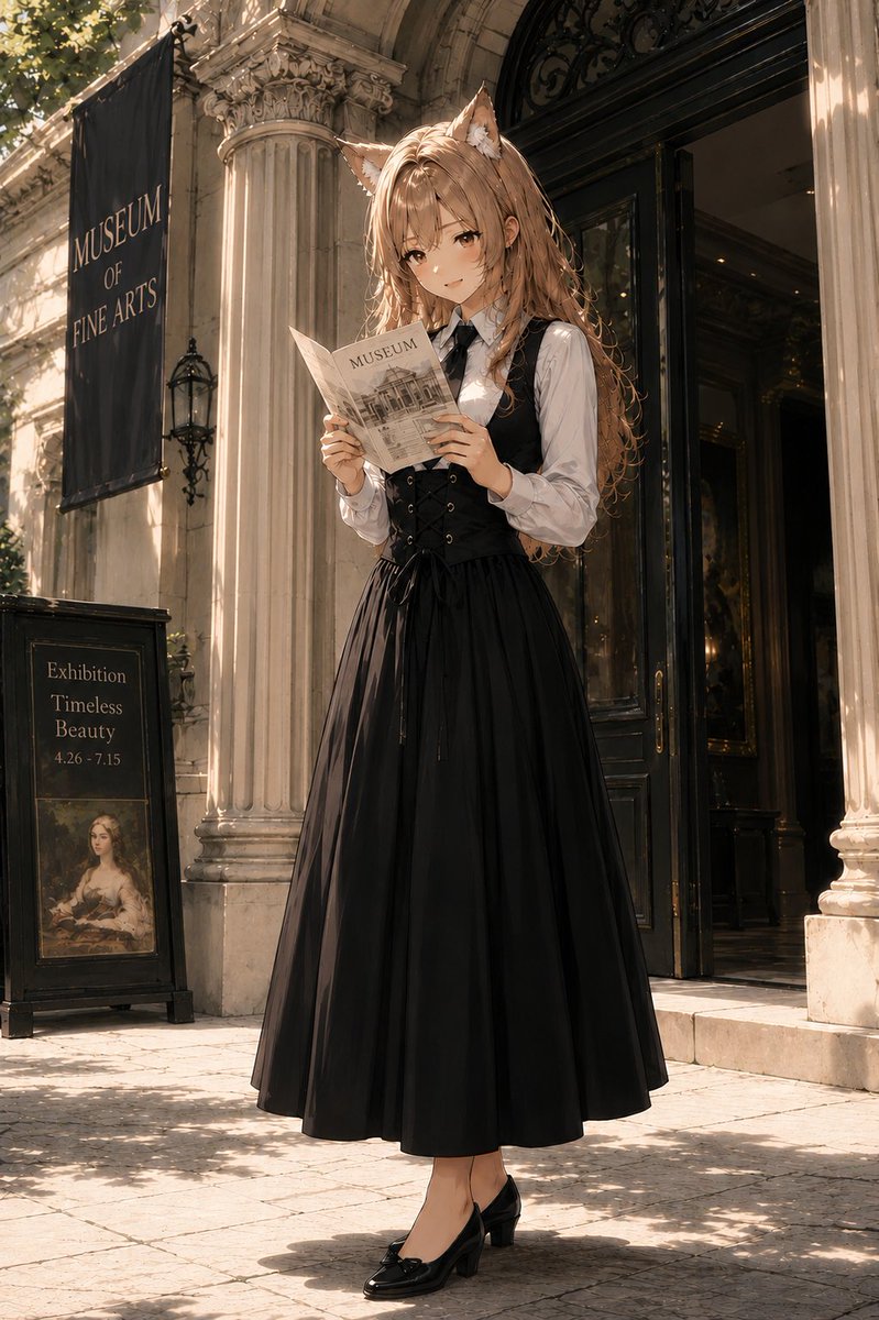 NobleClover's tweet photo. 『Clover』 Vol.3 
Fictional visual magazine. 
Museum Style Issue.  

#AIart #AIイラスト #オリジナルキャラクター https://t.co/apZivboPu8