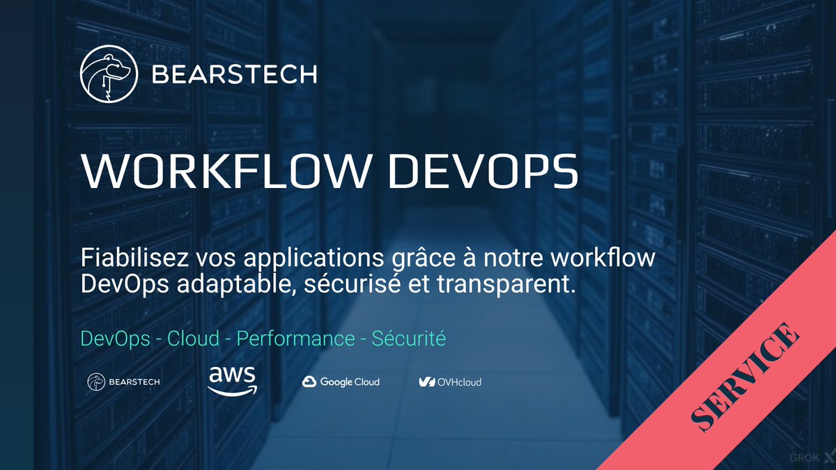 bearstech's tweet photo. Avec notre workflow devops : développez, déployez et hébergez vos projets en toute sérénité.

Bénéficiez d’un accompagnement expert basé sur des solutions Open Source, maîtrisées et souveraines.

👉 https://t.co/5BSmqLXdqF https://t.co/fWlRsDMLzi