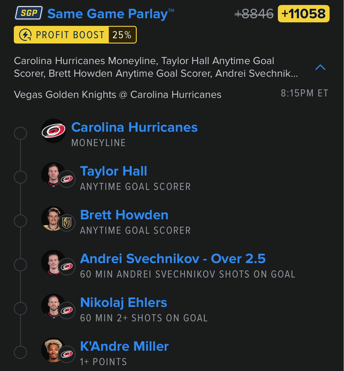 Lottolocks's tweet photo. BOOSTED #NHL CUP FINAL GAME 2 🏒

@Playbook (link to tail in comments 🔗) https://t.co/q7lvxFJfpL