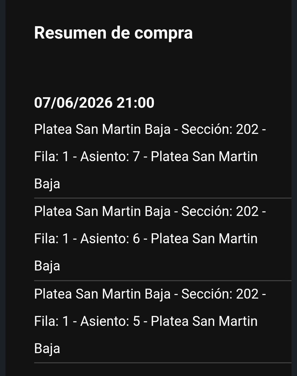 sofimaiden's tweet photo. hola hola tengo tres entradas para lali en river este domingo 🥺 san martín baja seccion 202 ! 130 c/u 

vendo compro busco lali river https://t.co/wF9AFbuPMK