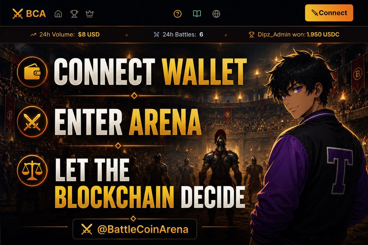timeless243's tweet photo. Battle Coin Arena isn’t trying to compete with traditional AAA games.

It’s focused on something much simpler.

Join here: https://t.co/lWMW0O98JW

Creating an arena where anyone can connect a wallet, stake assets, and verify every outcome themselves.

The battles are interesting.

The rewards are interesting.

But the real foundation is transparency.

Because if users trust the system, everything else becomes possible.

⚔️ @BattleCoinArena

#BattleCoinArena #Base #BaseEcosystem #GameFi @tomzy_meta