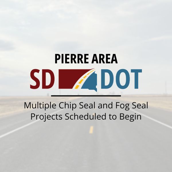 SouthDakotaDOT's tweet photo. On Monday, June 8, 2026, crews will begin a chip seal and fog seal project on several routes in the Pierre area. Weather dependent, the contractor will move from one project to the next in the following scheduled order: 

See the areas here: https://t.co/IPjucTOMNY 
#SDDOT #SD511 https://t.co/cHfpS1PewC