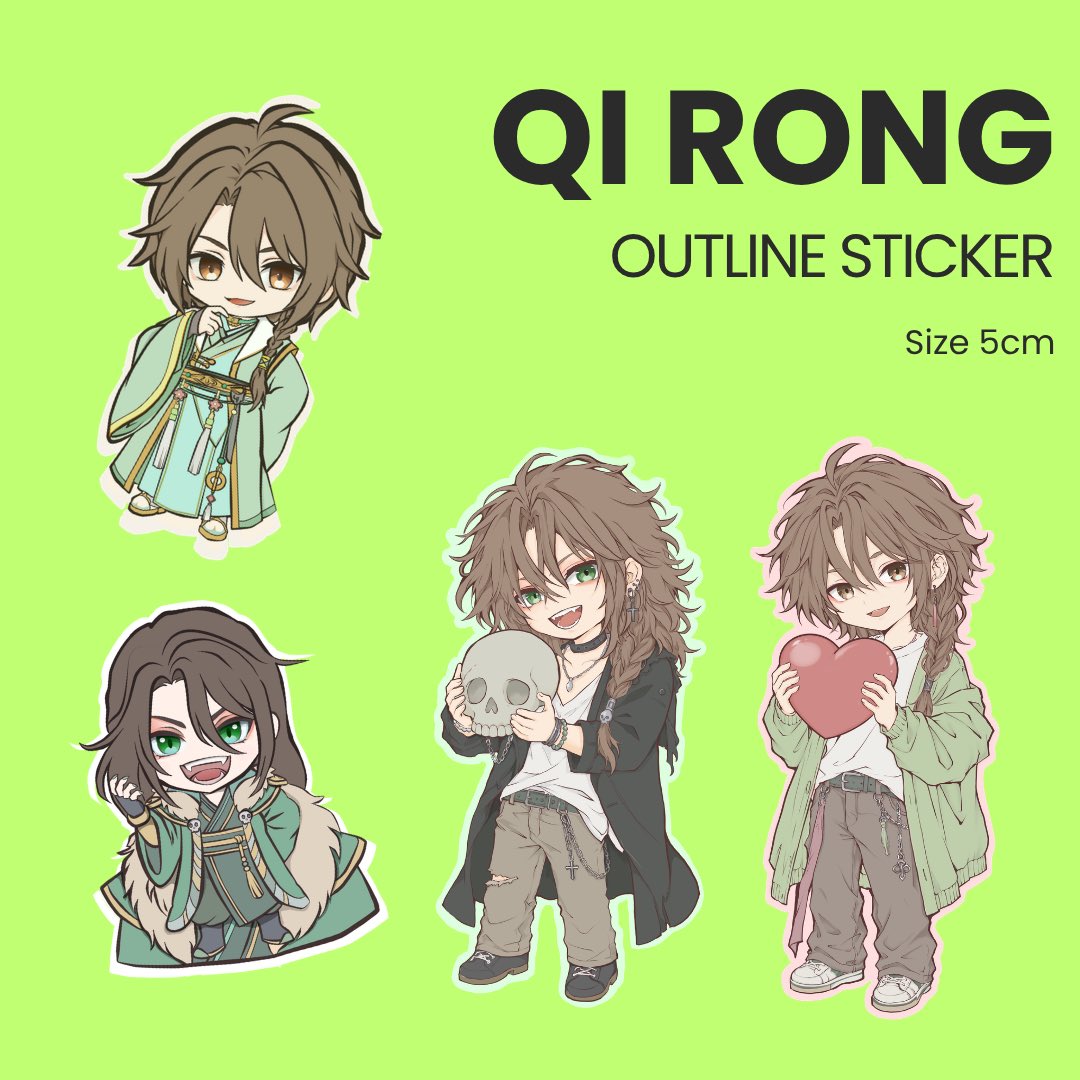 Tasuku_0700's tweet photo. Qi Rong Bundle
Pre-orders are now being accepted for two keychains, two acrylic stands, two prints, a postcard, and a sticker.
① https://t.co/Xi9jP8qiHn