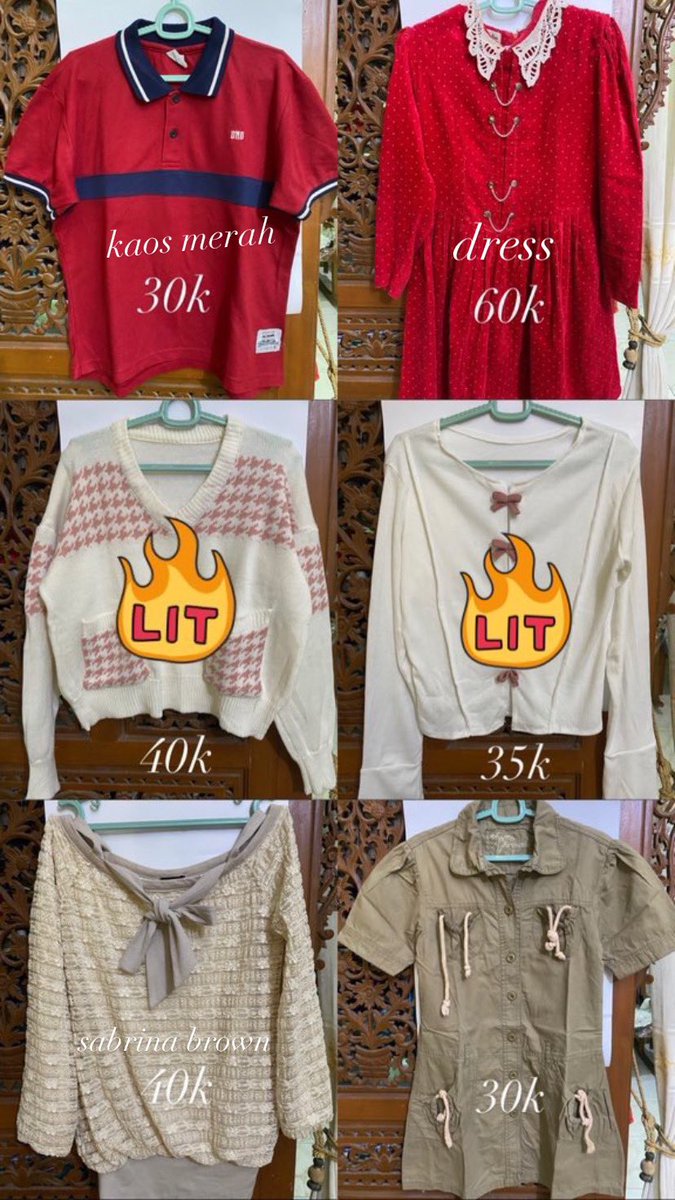 chenlleu's tweet photo. wts — baju preloved (pemakaian pribadi) mostly 2x pakai 
detail bisa dm yaa, bisa nego tipis, tapi jangan sadis yaa 😉 bisa oren 🍊 https://t.co/pDnWyBsjSX