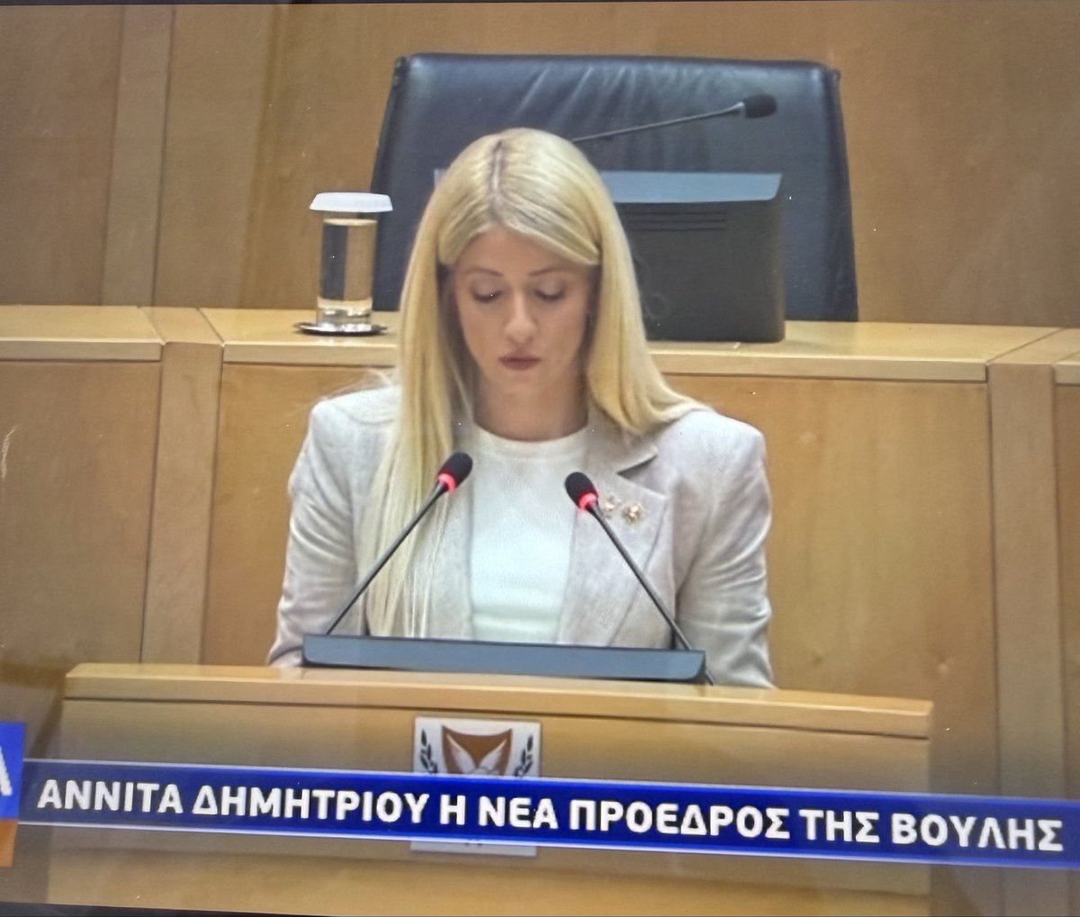 KerryTsolakis's tweet photo. Συχαρητήρια στην επανεκλογή  Αννίτας Δημητρίου Πρόεδρο της Βουλής https://t.co/S6ZyZZm4eO