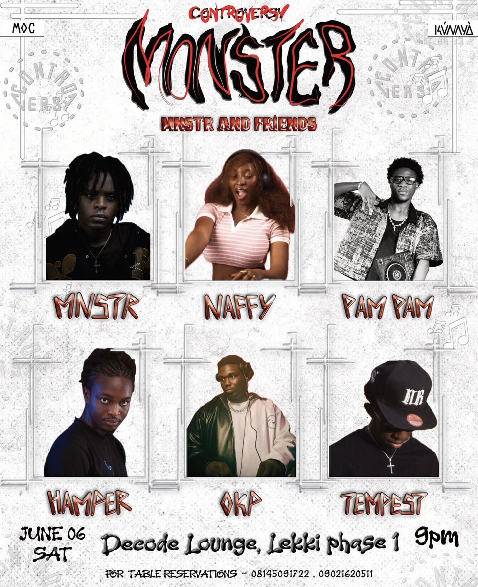 JustAmof's tweet photo. MNSTR said he’s coming with his friends !!! 😈🔥
So come outside let’s get lit up and have fun .

🚨 Early bird tickets are OUT NOW
Closes 12AM tonight.

https://t.co/o8oZkXDJBk https://t.co/rONLF6SKL2