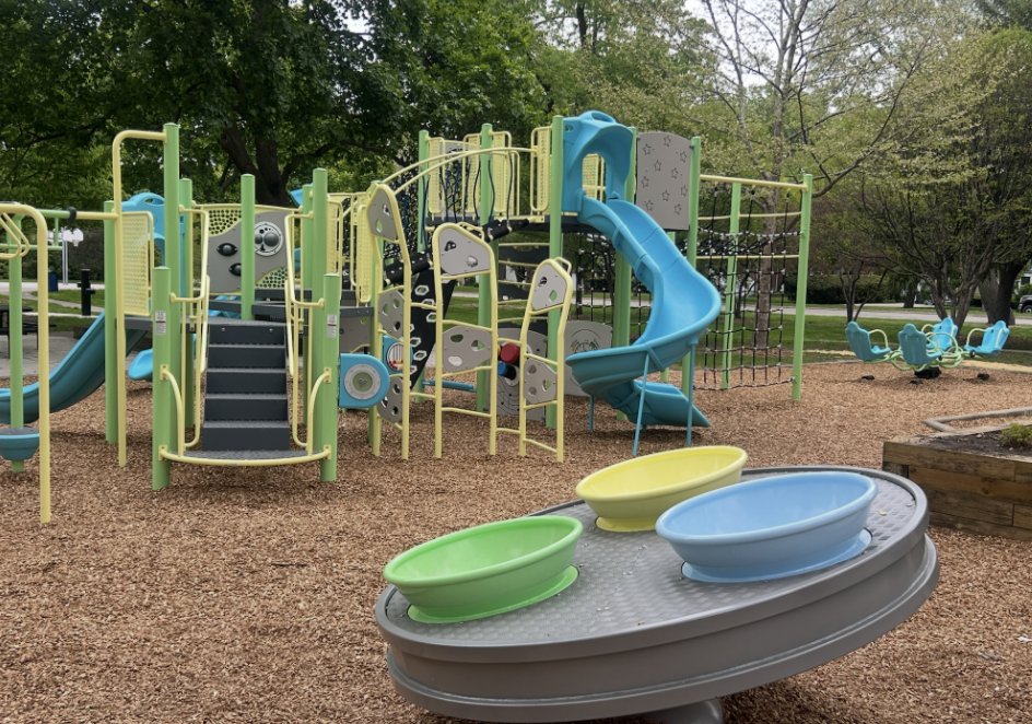 CunninghamRec's tweet photo. A fresh new look has arrived at Gleiss Park in Skokie, Illinois! 🎉🛝

The updated playground now features a beautiful new color palette of Azure, Ice Mint, Dolphin Gray, and Ice Butter, creating a bright and modern play environment that adds even more excitement to the space. 🌈✨

Designed to encourage climbing, sliding, exploration, and imaginative play, this refreshed playground offers a welcoming place for families and friends to gather and connect outdoors. We’re proud to partner with the Skokie Park District to help bring vibrant, community-centered recreation spaces to life.

Contact us today to start your next project with our new colors!  https://t.co/yC2gXxFfo9 
#CunninghamRecreation #SkokieIL #PlaygroundDesign #CommunityParks #ParksAndRec #InclusivePlay