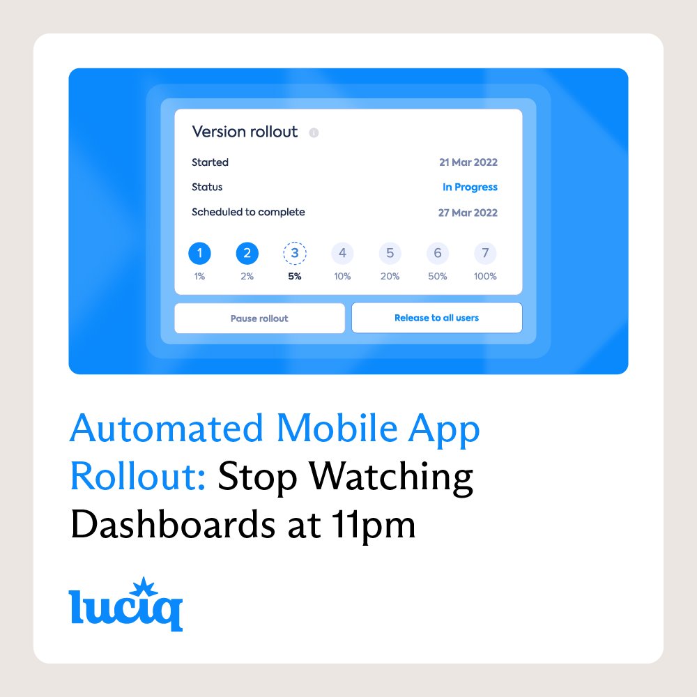Luciq_AI's tweet photo. 📉 A release ships Friday, slips by midnight, and gets noticed Monday because there are no automated rules and no one awake to catch it.
Most #MobileEngineering teams know their thresholds. They just never put them in a system.
Full breakdown.
⬇️
https://t.co/BTx1HqN8pQ https://t.co/fenlUGOzuy