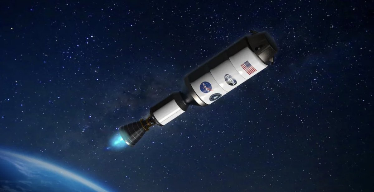 MattLoszak's tweet photo. This is just the beginning of how good nuclear rockets could get.

One day we could do trips to Mars in 2 WEEKS, rather than 6-9 months.

Let’s explore the coolest crackpot nuclear rocket ideas in a thread🧵: https://t.co/hXhn6YC3C0