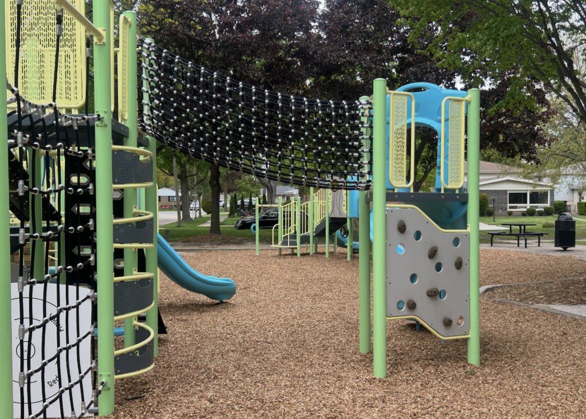 CunninghamRec's tweet photo. A fresh new look has arrived at Gleiss Park in Skokie, Illinois! 🎉🛝

The updated playground now features a beautiful new color palette of Azure, Ice Mint, Dolphin Gray, and Ice Butter, creating a bright and modern play environment that adds even more excitement to the space. 🌈✨

Designed to encourage climbing, sliding, exploration, and imaginative play, this refreshed playground offers a welcoming place for families and friends to gather and connect outdoors. We’re proud to partner with the Skokie Park District to help bring vibrant, community-centered recreation spaces to life.

Contact us today to start your next project with our new colors!  https://t.co/yC2gXxFfo9 
#CunninghamRecreation #SkokieIL #PlaygroundDesign #CommunityParks #ParksAndRec #InclusivePlay
