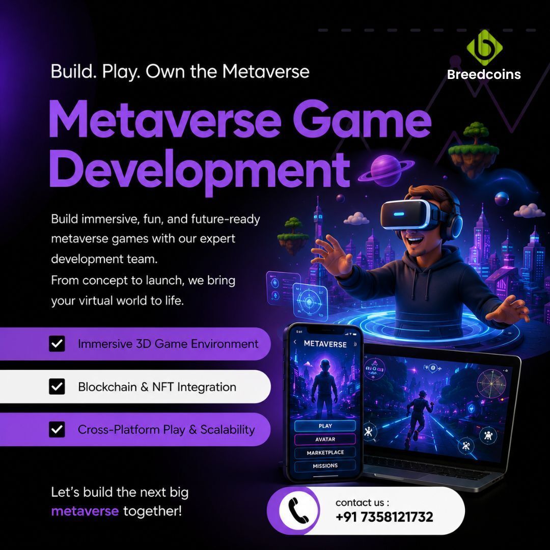 breedcoins's tweet photo. Metaverse Game Development is creating new opportunities for businesses to build interactive virtual experiences that engage users in innovative ways. 

Visit Us : https://t.co/t4b9d2Am3a

#MetaverseGameDevelopment #MetaverseGaming #GameDevelopment #BlockchainGaming #NFTGaming https://t.co/kIJQr7AX4V