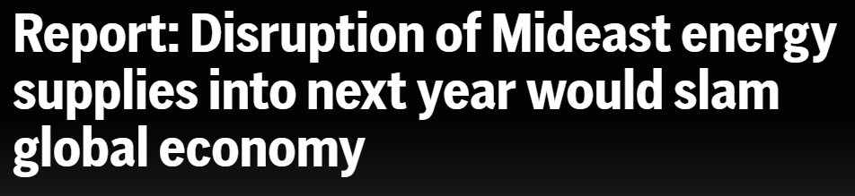 Jemsinger's tweet photo. “The global economy entered 2026 with robust momentum, but the outlook has weakened significantly since the start of the conflict in the Middle East, with effects likely to be felt for some time. The longer the disruptions last, the larger the economic and social costs become.” https://t.co/owofUAabAN