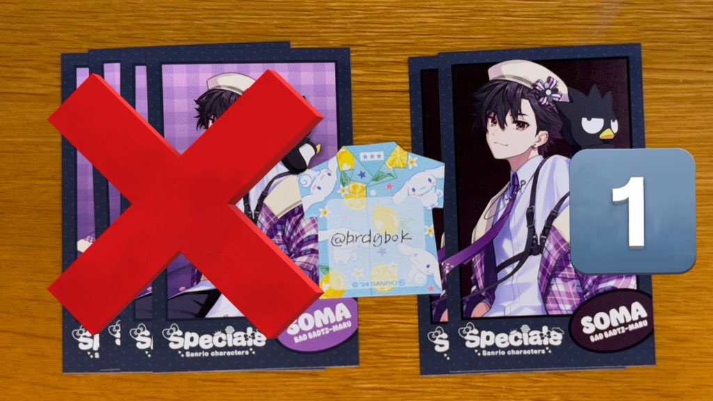 brdgbok's tweet photo. 【交換】にじさんじ Speciale サンリオ
ランダム フォト風カード チェキ

【譲】画像のもの
【求】画像にいない方

所持枚数ALT記載
同レアリティ・同枚数で交換してくださる方、まとめて交換してくださる方優先

検索からでもお気軽にお声掛けください。 https://t.co/FJm5Tc2wjd