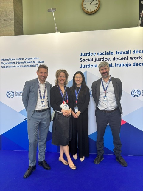 ILOProductivity's tweet photo. Great to be meet delegates from across the globe, exchanging ideas on productivity &amp; decent work. #ILC2026

Social dialogue is critical today more than ever to ensure productivity gains are shared equitably and strengthen the link between growth, sustainability &amp; social justice. https://t.co/TEgAEhybU0