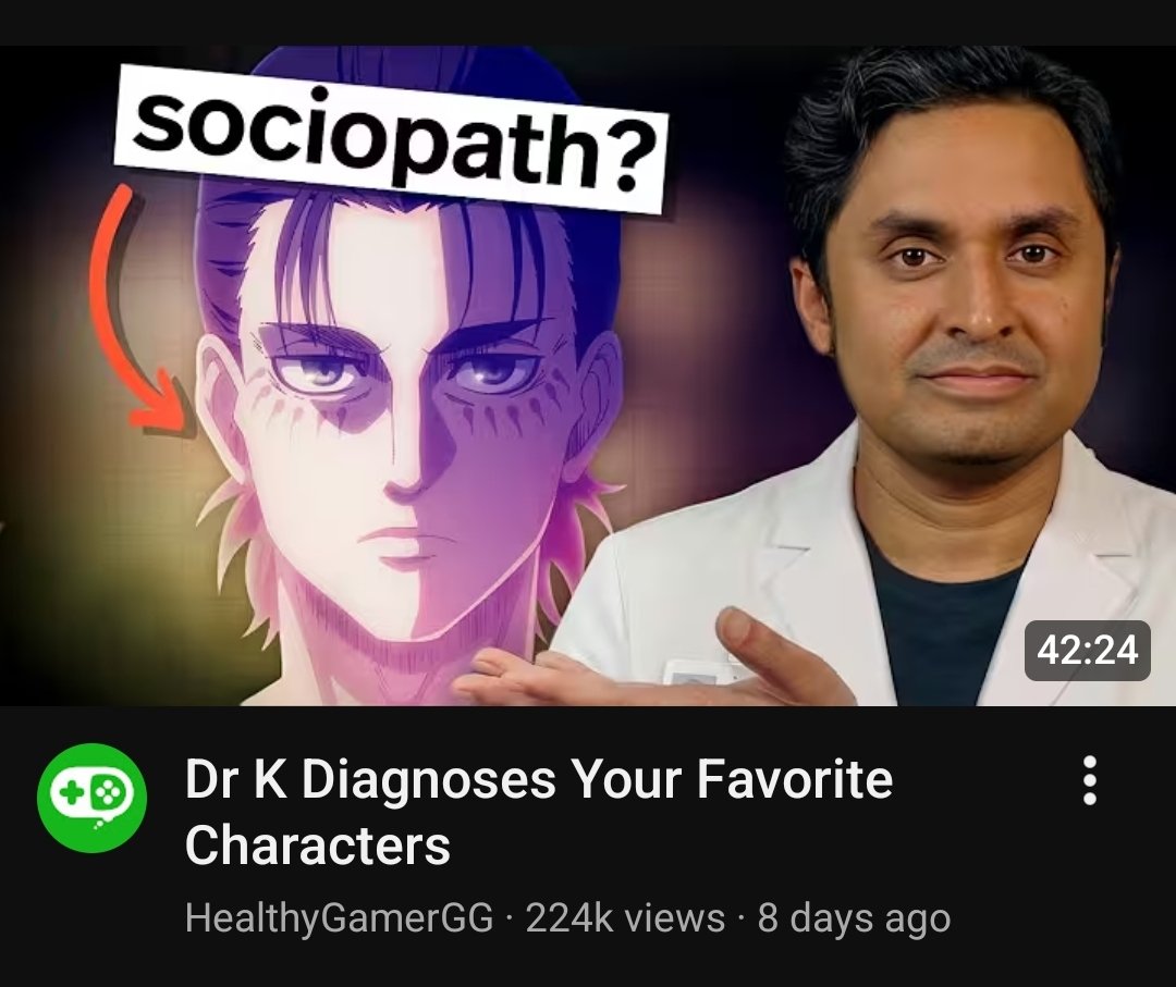 graveyardmusing's tweet photo. what now 😭😭 I actually am interested in what an actual doctor has to say about eren https://t.co/EBgaucf2UK