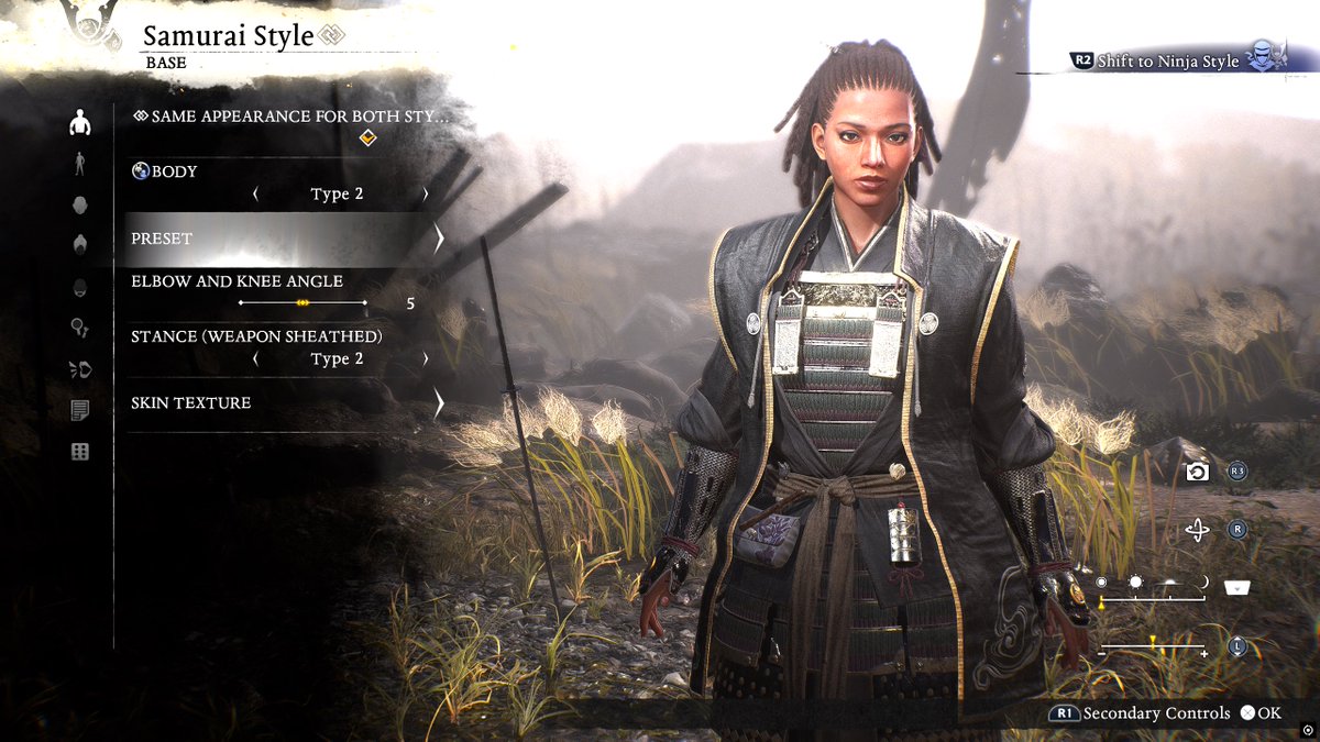 sillyisabella's tweet photo. @zensroe you can create your own character in nioh 3 and this has been my samurai/ninja she is so cool to me. https://t.co/G71STuNXZx