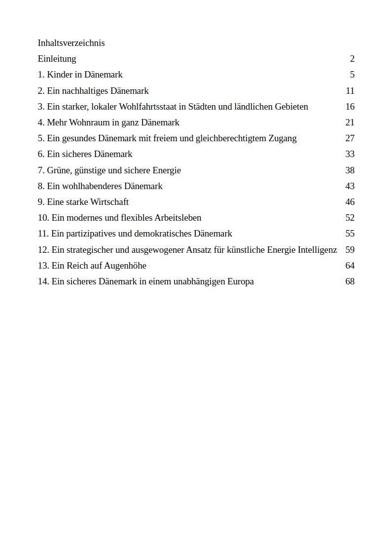 jw0365's tweet photo. #AusAllenWelten
Das Regierungsprogramm der neuen dänischen Regierung gegenüber der deutschen Regierung!
Dänemark treibt die Transformation an und in Deutschland wird auf selbstverursachte Krisen reagiert.

Dänemark: 
- Politik für Kinder, 
- Ausbau des Wohlfahrtstaates, 
- Mehr Wohlstand, Sicherheit, Nachhaltigkeit,
- Grüne, günstige und sichere Energie,
- Sicheres Dänemark in einem unabhängigen Europa.

Allein die Überschriften zeigen, wo die Reise hingeht, sie strahlen Zuversicht und Teilhabe am Wohlstand Dänemarks für alle aus.

Die dänische Vier-Kleeblattregierung verfasst in der Grundlage nur Leitlinien, da zur Umsetzung Stimmen der Opposition erforderlich ist, aber auch auf Änderungen in der Regierungszeit flexibel gehandelt werden kann.

Deutschland:
In Deutschland ist es ein Vertrag, der abgearbeitet werden soll, was in einer dynamischen Welt der Veränderungen problematisch ist, da auf sie unzureichend im Vorhinein eingegangen werden kann.

Die Überschriften des deutschen Koalitionsvertrages erinnern an Appelle oder Hoffnungen, aber vermitteln keine Dynamik.
- Neues Wirtschaftswachstum, gute Arbeit, gemeinsame Kraftanstrengung
- Wirkungsvolle Entlastungen, stabile Finanzen, leistungsfähiger Staat
- Sicheres Zusammenleben, Migration und Integration
- Starker Zusammenhalt, standfeste Demokratie
- Verantwortungsvolle Außenpolitik, geeintes Europa, sicheres Deutschland

Wobei nach über einem Jahr festzustellen bleibt, dass die meisten Punkte an der Realität scheitern, obwohl die Regierung über genug Geld verfügt, um Handeln zu können, nur viel Geld wurde leider auch verplempert!

Wirtschaft:
DK: Steuernentlastungen (massive Senkung der MwSt. für Lebensmittel, Spitzensteuer abschaffen), Bürokratieabbau, Innovation stützen
 
DE: Steuerentlastungen (kleine/mittlere Einkommen, Unternehmensentlastung), Bürokratieabbau,

Soziales
DK: Kostenlose Zahnbehandlung, Freie Nutzung des öffentlichen Nahverkehrs durch Kinder und Jugendliche bis 22 Jahre. 1.000 Kronen extra für arme Rentner. Ausweitung der Arne-Pension (Frührente).

DE: Strengere Grundsicherung, keine Reformen aber Stabilisierung der Sozialsysteme zu Lasten der Beitragszahler.

Klima
DK: Grüne Energie, CO₂-Reduktion als Priorität, Landwirtschaft: Restriktionen für die Schweinezucht, Verbesserung der Trinkwasserqualität und verhindern von Todeszonen in küstennahen Gewässern

DE: Nachhaltigkeit als Ziel, aber wenig konkrete Maßnahmen

Verteidigung
DK: 5 % des BIP für Verteidigung, stärkere EU-Rolle

DE: Erhöhung ohne konkrete Ziele.

Digitalisierung
DK: KI & Digitalisierung Schwerpunkt; Förderung von KI und digitaler Transformation von Unternehmen.

DE: Ausbau digitaler Infrastruktur, aber keine revolutionären Neuerungen

Europa:
DK: Sicheres Dänemark in einem unabhängigen Europa.

DE: Führungsrolle, Zusammenarbeit vertiefen.

Zu guter Letzt:
Interessant ist der Gegensatz, in Dänemark wird der Spitzensteuersatz gesenkt und gleichzeitig werden die Bürger entlastet.

In Deutschland werden die Armen belastet und die Reichen außen vor gelassen.

Wenn Gruppen gegeneinander ausgespielt werden, dann gibt es keinen Zusammenhalt in der Gesellschaft, sondern der Wählerfrust nimmt zu!

_