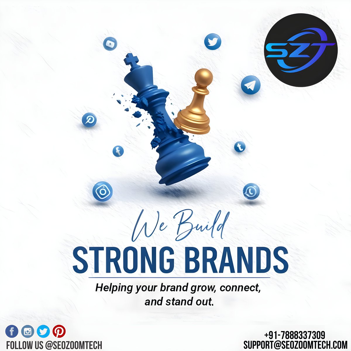 SeoZoomTech01's tweet photo. 🚀💙 We Build Strong Brands That Stand Out! 👑📈
In today's digital world, a strong brand is your greatest asset. At #SEOZOOMTech, we help businesses grow, connect with their audience, and outperform competitors through expert SEO, Social Media Marketing, Google Ads, and creative https://t.co/TS1tmQ6O32