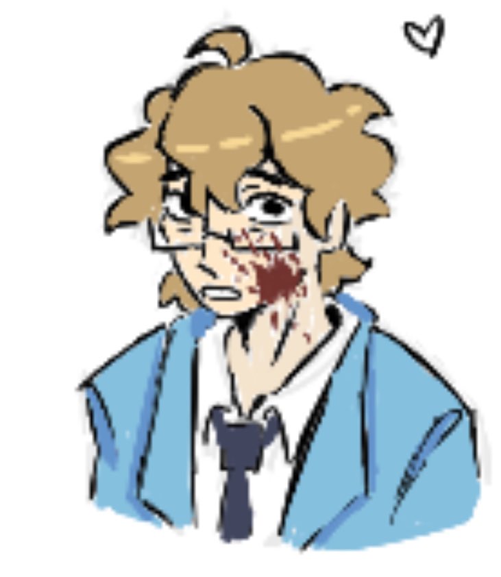 Pygien's tweet photo. CW: blood but not detailed 
a little YHS Grian doodle for yall while I work on my next animatic 
#grianfanart https://t.co/IO5pMnKHJJ