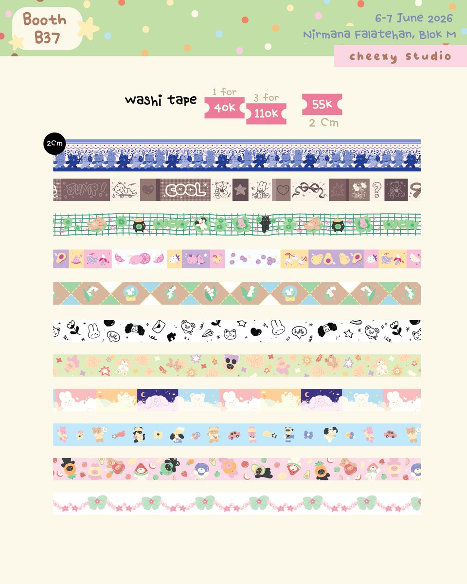 cheexystudio's tweet photo. [❤️+ 🔁 are appreciated!]
⋆.𐙚 ̊  Cheexy Studio’s P-Land Catalogue !̊   𐙚.⋆

🌻Booth B37 (Lt. 3)
📅6-7 June

🍰MAIL ORDER: https://t.co/RKbuXQyhDl
📅 21 May-9 June

See you! ꒰˶ˆ꒳ˆ˵꒱
#CF22catalogue #cf22aftersales #PLAND https://t.co/LDo9pxHLoC
