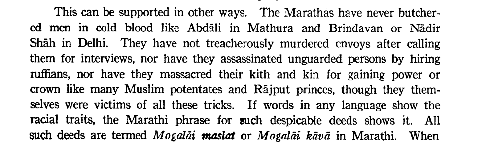 MulaMutha's tweet photo. What a historian has to say about Marathas and Bengal.

From Chhatrapati Shivaji to the end of the Maratha period in Indian history, there were no massacres conducted by the Marathas.

The narrative that goes around that began with British historians needs to be re-examined. https://t.co/36DS2opJxk