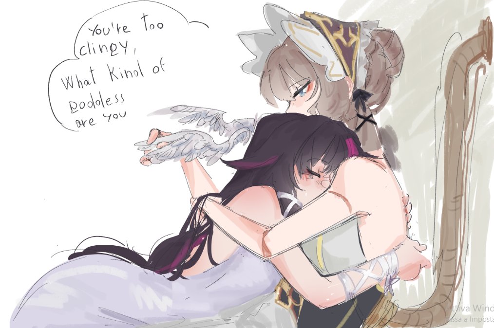 TibsSketches's tweet photo. Got clingier https://t.co/cK6Hh5zlGH